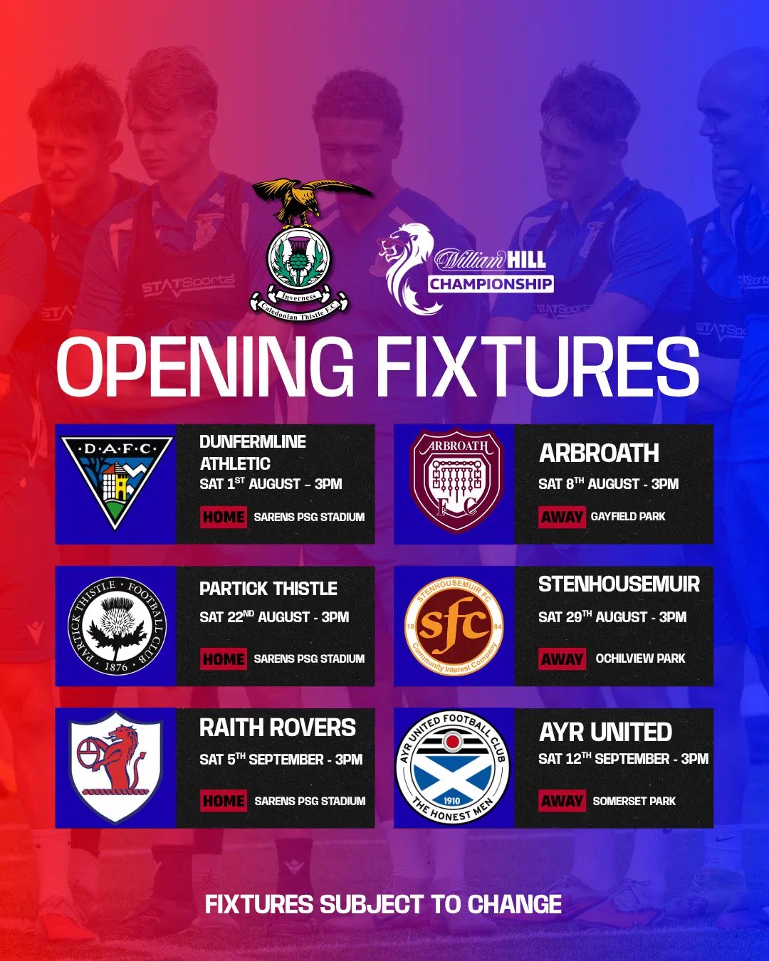 ICTFC v Livingston – William Hill Championship — Sports in Inverness