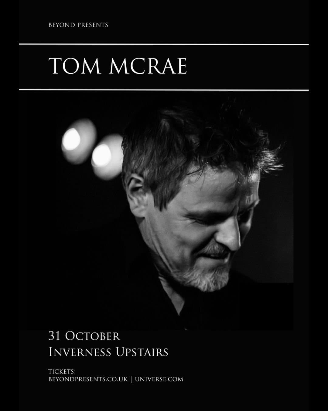 Beyond presents: Tom McRae — Live Music in Inverness